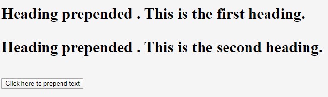 jQuery prepend() 1-2