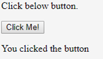 You clicked the button