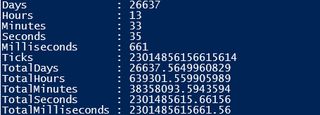 difference between two dates