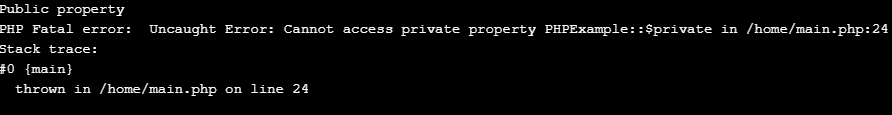private in php - 2