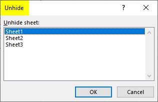 How to Unhide All Sheets in Excel 1-2