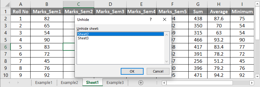 How to Unhide All Sheets in Excel 2-2 