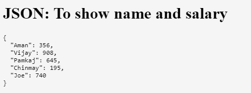 json Example 