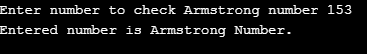 Armstrong Number in C++ eg1