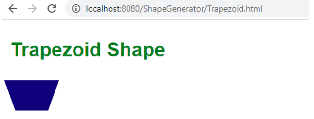  Trapezoid shape