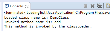 ClassLoader in Java eg