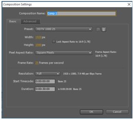 compositing settings
