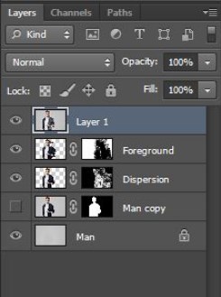 Dispersion Effect in Photoshop 1-16