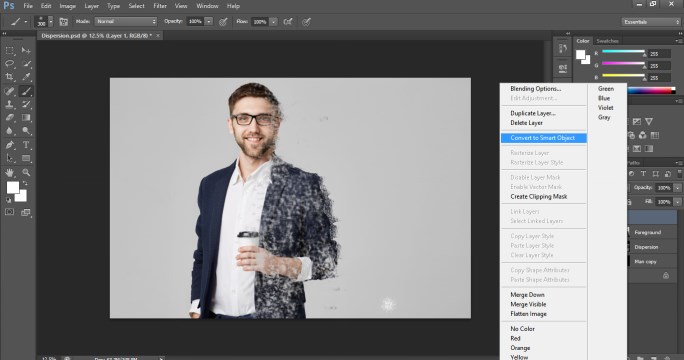 Dispersion Effect in Photoshop 1-17