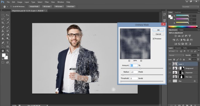 Dispersion Effect in Photoshop 1-19