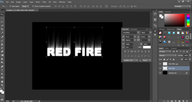 Fire Effect in Photoshop -16