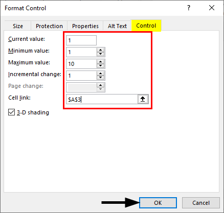 Format Controls-Spin Button 1