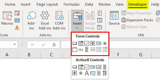 Forms Control in excel 1-1