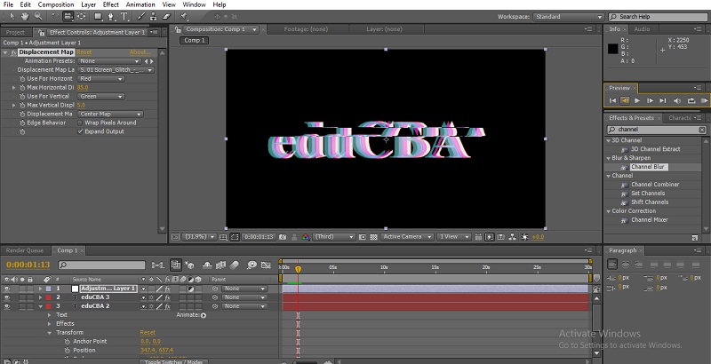 Glitch Effect in After Effects 20