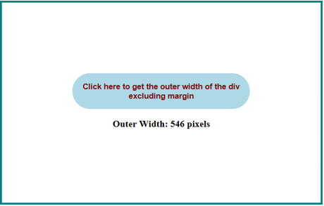 JQuery outerwidth() output 2