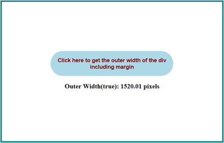 JQuery outerwidth() output 4