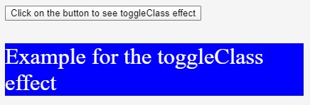 JQuery toggleClass()-1.2