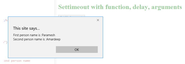 JavaScript setTimeout -6