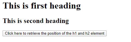 method applied on no of h1 elements