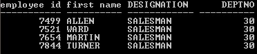 Oracle Aliases eg4