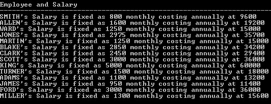 Oracle Aliases eg5.2