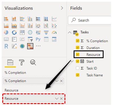 Power BI Gantt Chart Example 18