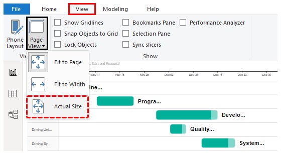 Power BI Gantt Chart Example 20