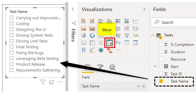 Power BI Gantt Chart Example 22