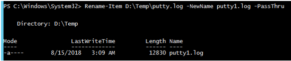 PowerShell Rename-Item - 1