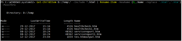 Rename multiple files