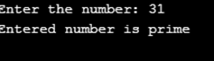 prime number in C