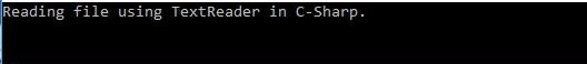 TextReader in C# 1-1