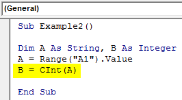 VBA CInt Example 2-5
