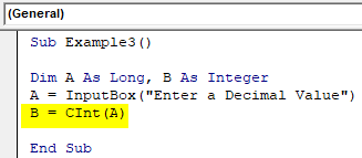 VBA CInt Example 3-4