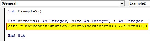 VBA Dynamic Array Examples2-3