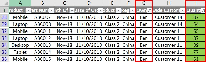 VBA Filter Examples 3-6