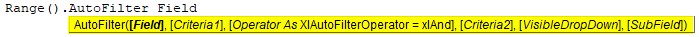 VBA Filter Syntax