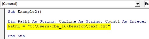 Text File Example 2-3