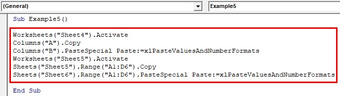 Number Formats Example 5-1