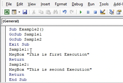 VBA Return Example Output 2