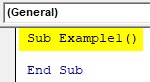 VBA Return Example 1-1