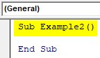 VBA Return Example 2-1