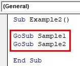 Multiple Subroutines Example 2-2