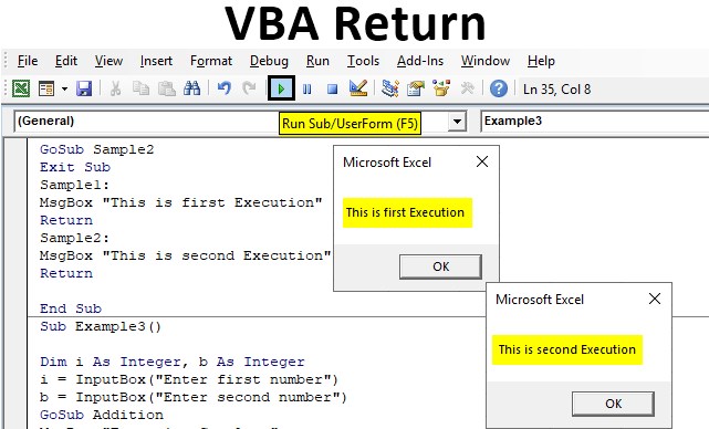 VBA Return