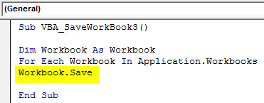 VBA Save Workbook Example3-4