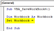 VBA Save Workbook Example4-3
