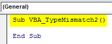 VBA Type Mismatch Example 2-1