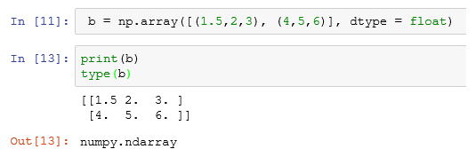 What is Numpy in Python output 2