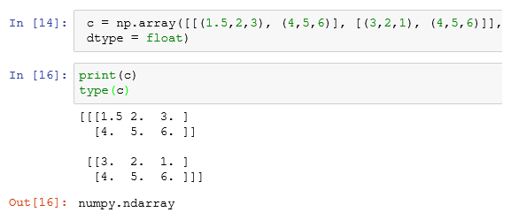 What is Numpy in Python output 3