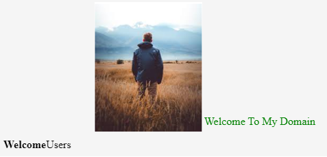 html align center output 3